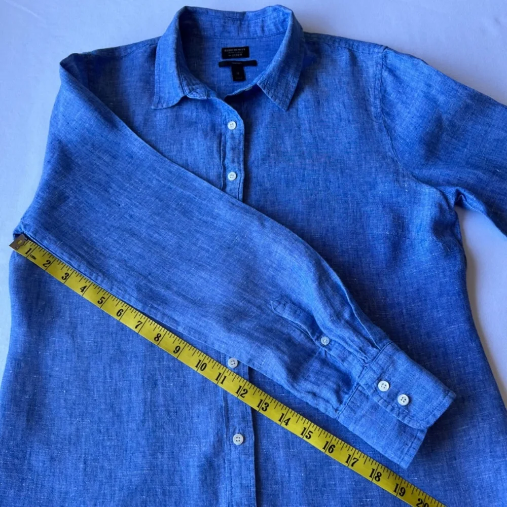 Baird McNutt for J. Crew Irish Linen Perfect Slim Fit button down shirt - Picture 8 of 12